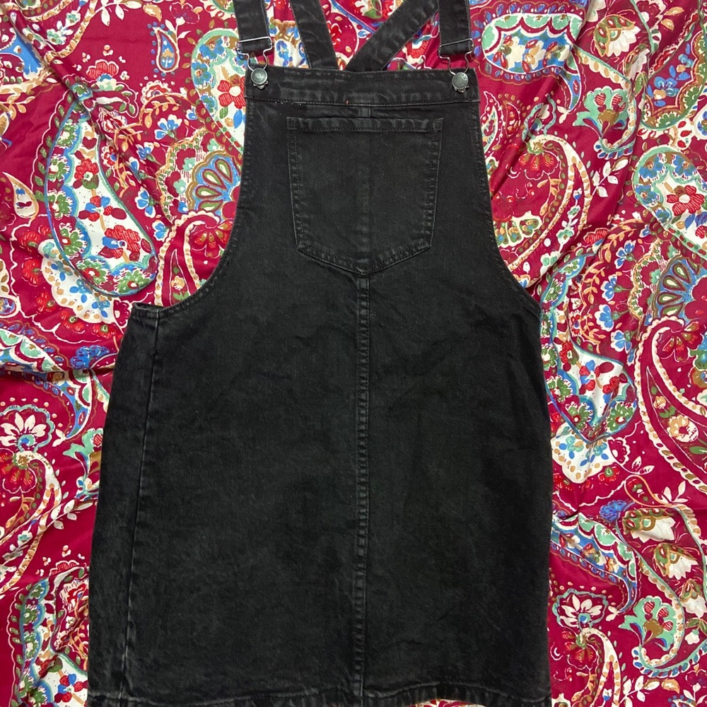 NWOT Black overall dress